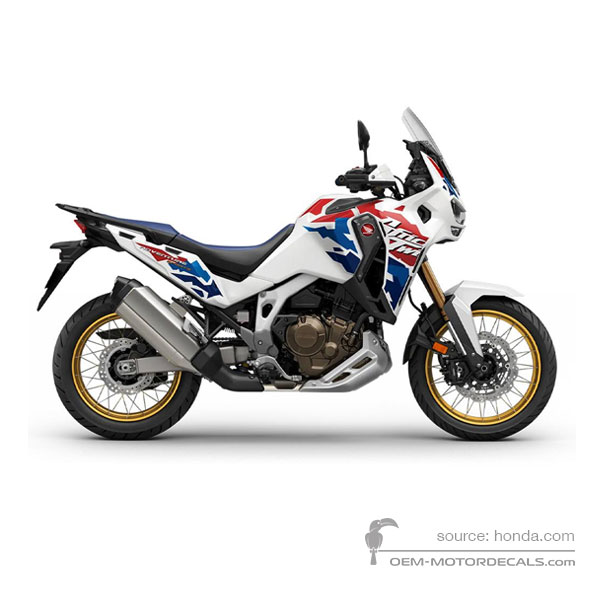 Adesivi per Honda CRF1100L AFRICA TWIN ADVENTURE SPORTS 2025 - Bianco • Honda Adesivi OEM