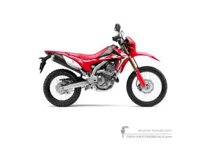 Stickers voor Honda CRF250L 2019 - Rood • Honda OEM Stickers