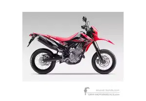 Decals for Honda CRF250M 2015 - Red • Honda OEM Decals