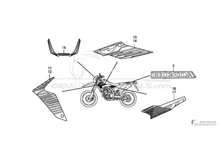 Honda CRF250M 2015 - Nero
