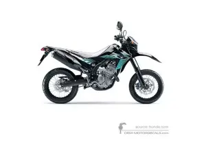 Stickers voor Honda CRF250M 2016 - Zwart • Honda OEM Stickers