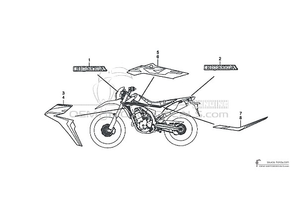 Honda CRF250M 2017 - Rot