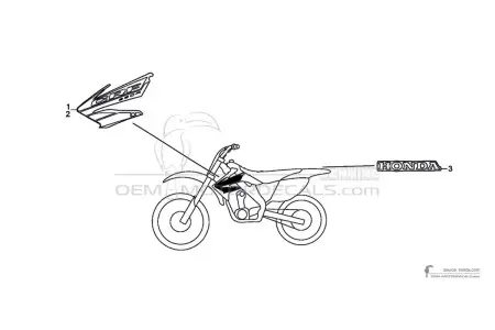 Honda CRF250R 2004 - Rosso