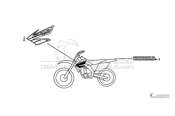 Honda CRF250R 2004 - Rot