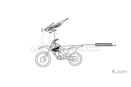 Honda CRF250R 2005 - Rojo