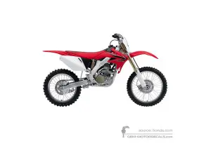 Stickers voor Honda CRF250R 2008 - Rood • Honda OEM Stickers