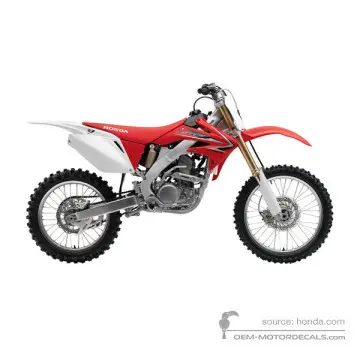 Honda CRF250R 2009 - Rood - Extreme Red