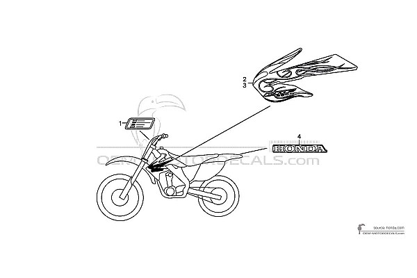 Honda CRF250R 2009 - Noir