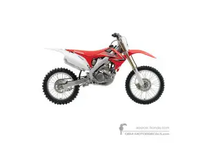 Pegatinas para Honda CRF250R 2010 - Rojo • Honda Pegatinas OEM