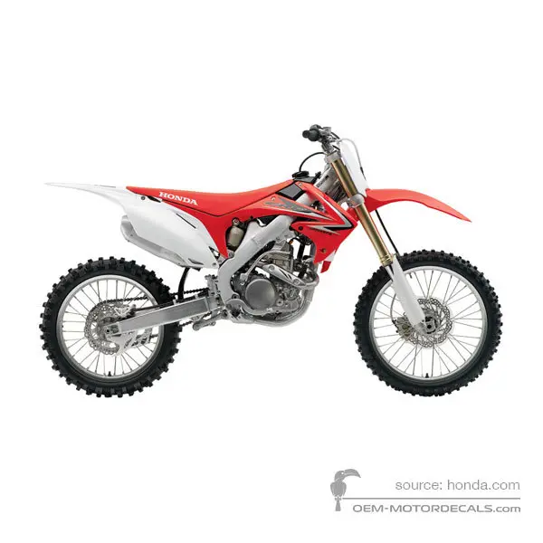 Honda CRF250R 2010 - Rosso - Extreme Red