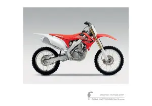 Pegatinas para Honda CRF250R 2012 - Rojo • Honda Pegatinas OEM