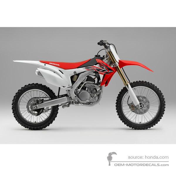 Stickers voor Honda CRF250R 2015 - Rood • Honda OEM Stickers