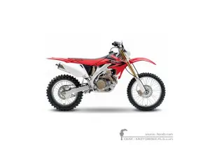 Decals for Honda CRF450X 2006 • Honda OEM Decals