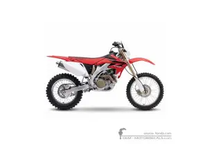 Decals for Honda CRF450X 2007 • Honda OEM Decals