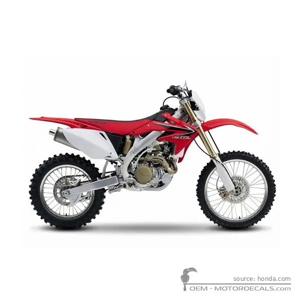 Honda CRF450X 2008 - Extreme Red