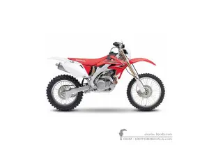 Decals for Honda CRF450X 2009 • Honda OEM Decals