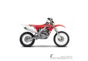 Decals for Honda CRF450X 2012 • Honda OEM Decals