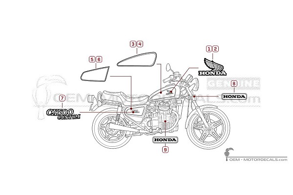 Honda CX500C CUSTOM 1979