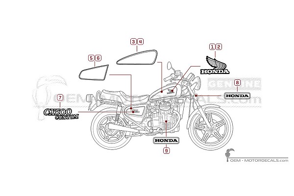 Honda CX500C CUSTOM 1979