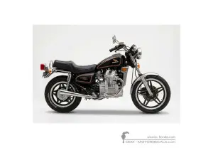 Aufkleber für Honda CX500C CUSTOM 1980 • Honda OEM-Aufkleber