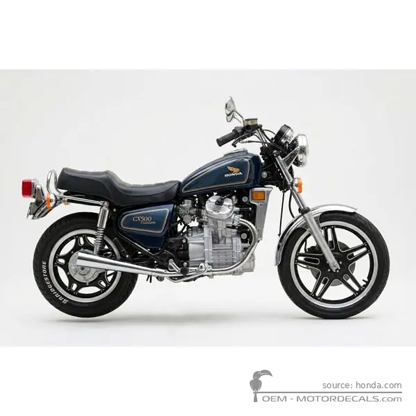 Honda CX500C CUSTOM 1980 - Candy Universal Blue