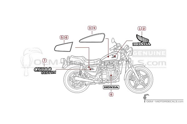 Honda CX500C CUSTOM 1980