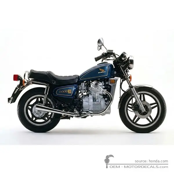 Honda CX500C CUSTOM 1981 - Candy Radiant Blue