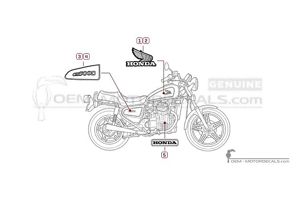 Honda CX500C CUSTOM 1981