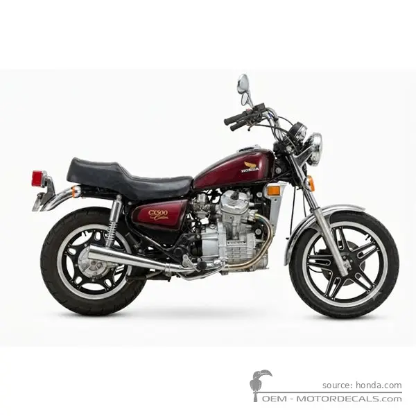 Honda CX500C CUSTOM 1982 - Candy Muse Red