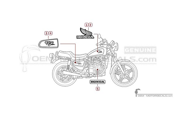 Honda CX500C CUSTOM 1982