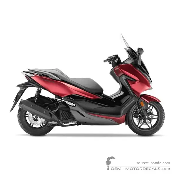 Honda FORZA 125 2020 - Mat Carnelian Red Metallic