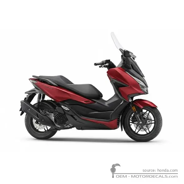 Honda FORZA 125 2021 - Mat Carnelian Red Metallic