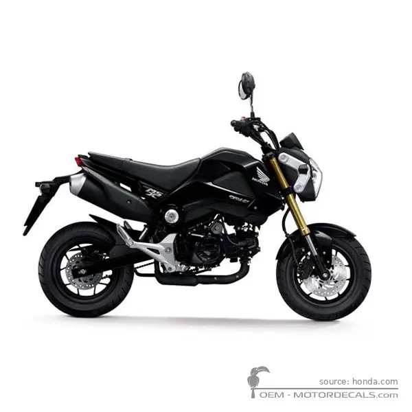 Honda MSX125 GROM 2013 - Asteroid Black Metallic
