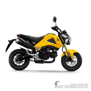 Honda MSX125 GROM 2013 - Pearl Queen Bee Yellow