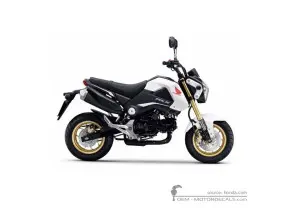 Decals for Honda MSX125 GROM 2015 • Honda OEM Decals