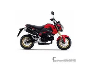 Decals for Honda MSX125 GROM 2015 • Honda OEM Decals