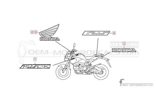 Honda MSX125 GROM 2017