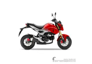 Adesivi per Honda MSX125 GROM 2018 • Honda Adesivi OEM