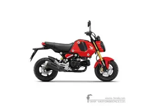 Decals for Honda MSX125 GROM 2022 • Honda OEM Decals