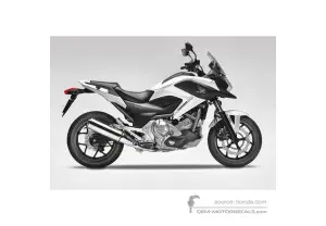 Pegatinas para Honda NC700X 2013 - Blanco • Honda Pegatinas OEM
