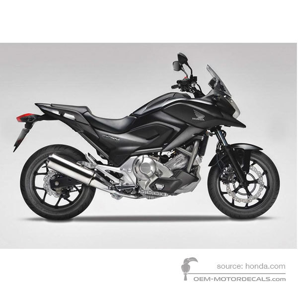 Aufkleber für Honda NC700X 2013 - Schwarz • Honda OEM-Aufkleber