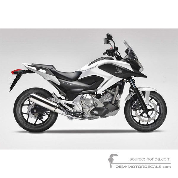Pegatinas para Honda NC700X 2012 - Blanco • Honda Pegatinas OEM