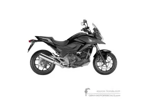 Aufkleber für Honda NC750X 2014 - Schwarz • Honda OEM-Aufkleber