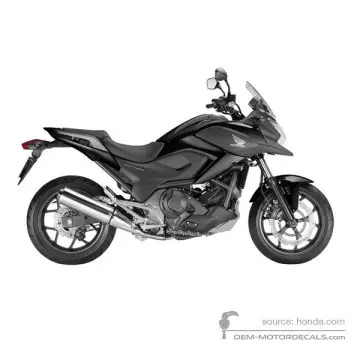 Honda NC750X 2014 - Zwart - Graphite Black