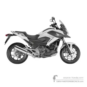 Honda NC750X 2014 - Bianco - Mat Pearl Glare White