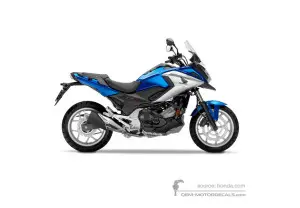 Pegatinas para Honda NC750X 2016 - Azul • Honda Pegatinas OEM