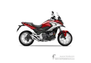 Pegatinas para Honda NC750X 2018 - Rojo • Honda Pegatinas OEM