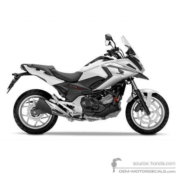 Decals for Honda NC750X 2018 - White • Honda OEM Decals