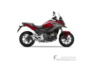 Pegatinas para Honda NC750X 2019 - Rojo • Honda Pegatinas OEM