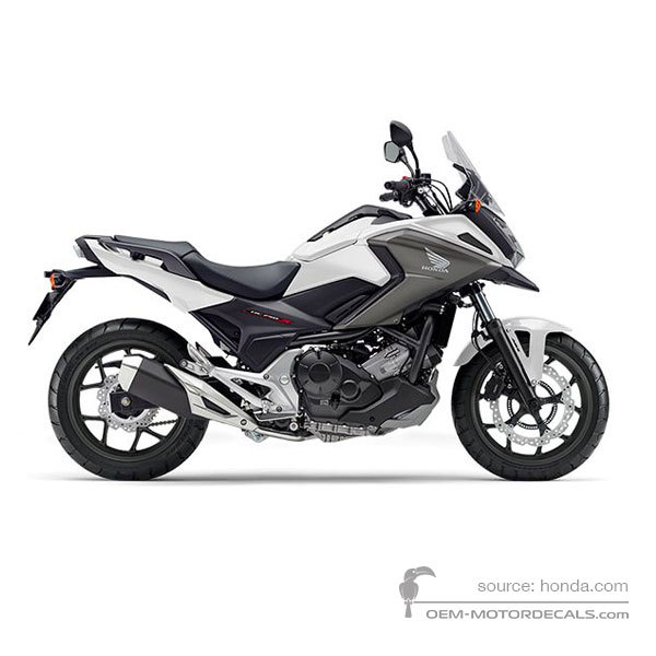 Naklejki do Honda NC750X 2019 - Biały • Honda Naklejki OEM